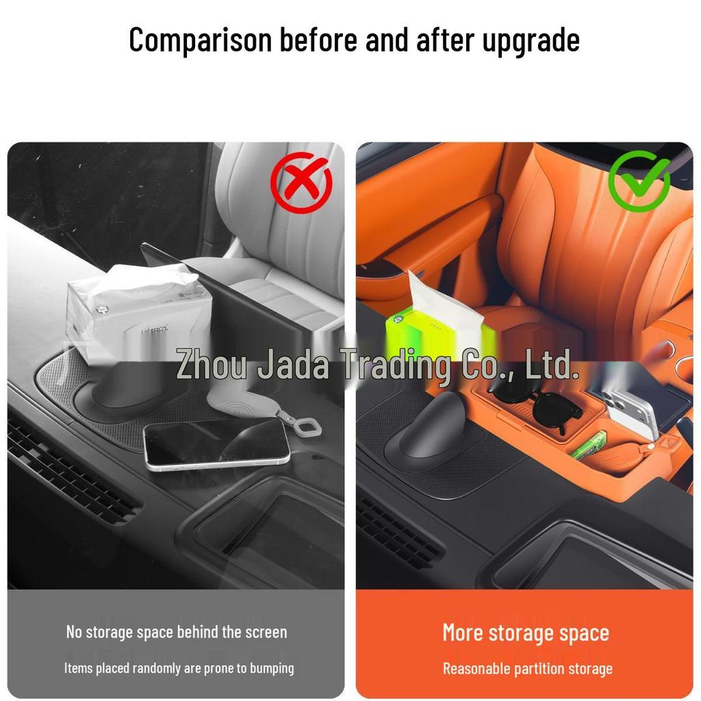 Silicone Phone Holder & Storage Box for AITO M7 Car Interior Modification