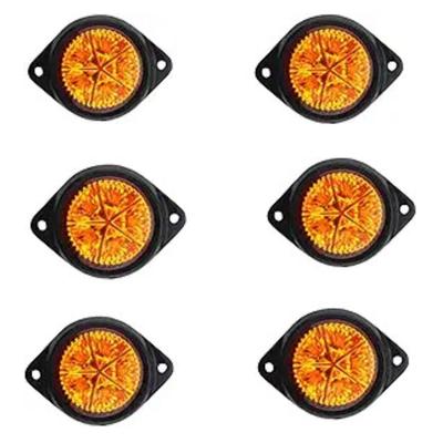 APSMOTIV 6PCS Lights Led Marker Lights Trailer 24V Trailer Amber Chicken Lights for Semi Trucks Cargo Marker Lights Universal Fit