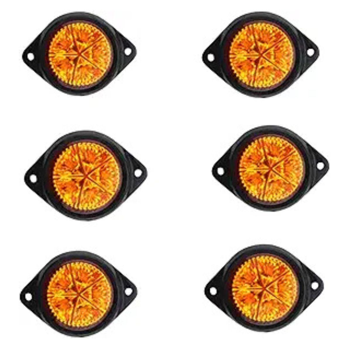 

APSMOTIV 6PCS lights Led marker lights trailer 24V Trailer Amber chicken lights for semi trucks cargo Marker lights Universal Fit бурштин