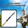 0.6-3m Telescopic Fishing Rod Cork Handle Small Short Sea Pole Carbon Fiber Portable Mini Spinning Pole Fishing Accessories
