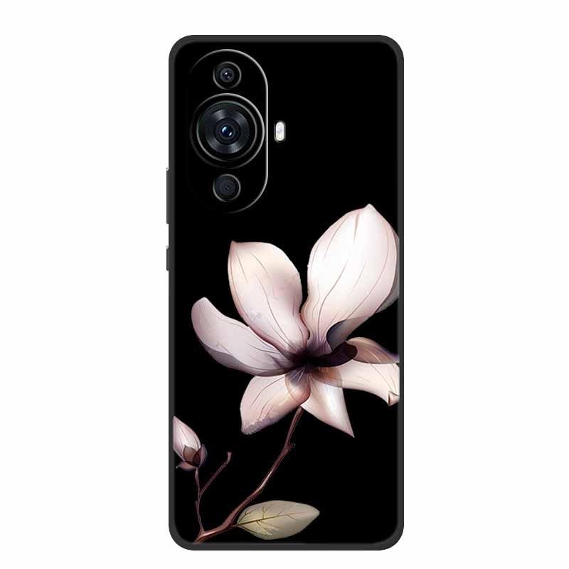 Funda For Huawei Nova 12s Case Cute Cartoon Cat Black Silicone Soft Back Cover Case For Huawei Nova 12s Case Nova12s 12 S Coque