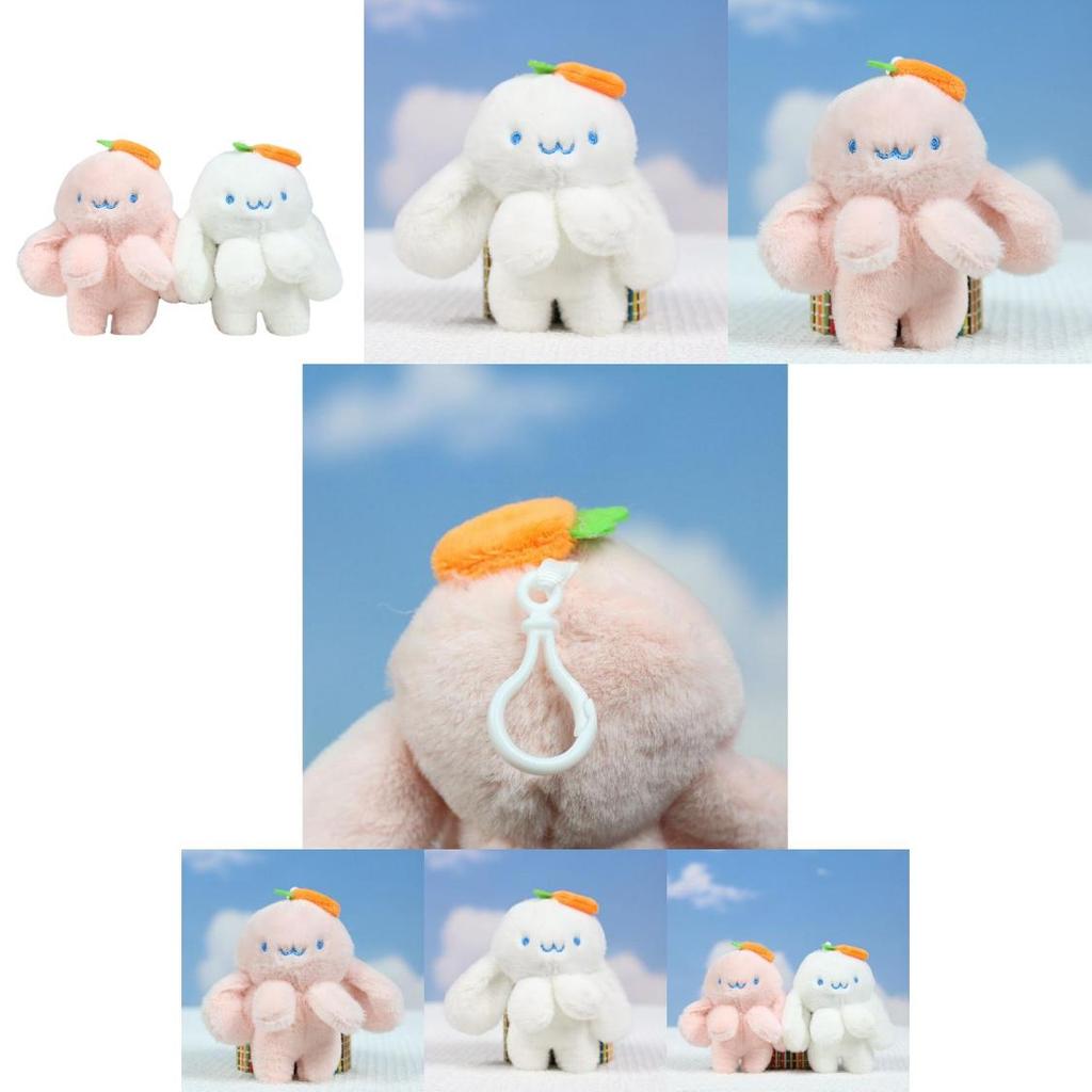 Adorable Ins Style Carrot Bunny Plush Toy Keychain Doll For Bags And Accessories