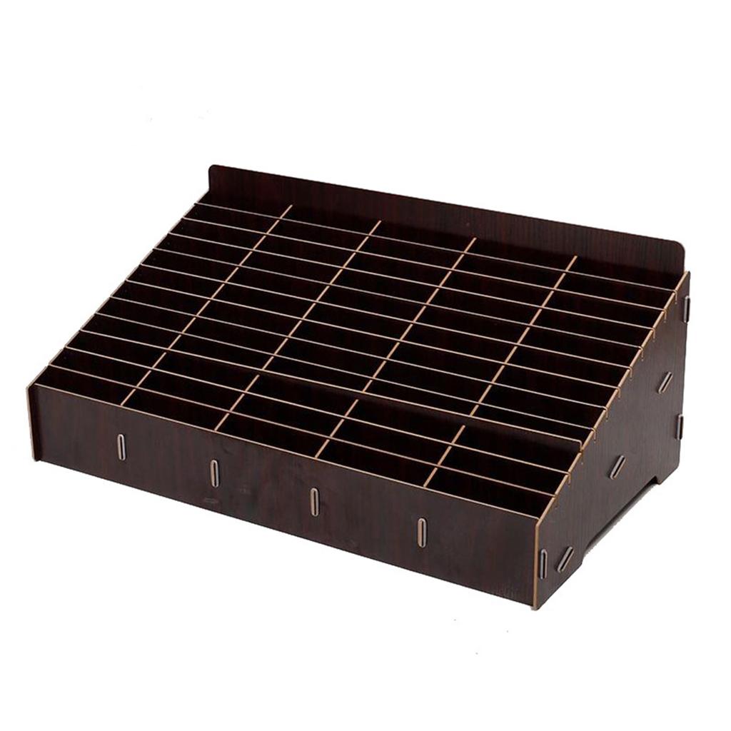 Wooden Pencil Holder Simple Pencil Box Multi Pen Organizer Storage for Desk School Office Classroom