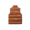 Men Winter Glossy Vest Clothing Male Zipper Vest Jackets Casual Men's Waistcoat Winter Windproof Coats Vest Men's Puffer Vest