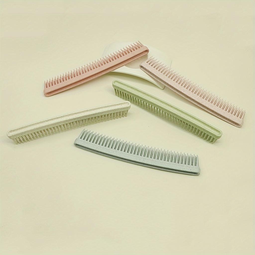 Double Layer Fine-Tooth Hair Detangling Smoothing ABS Plastic Handleless Portable Easy To Clean Salon Home Use Durable Stylish