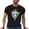 Lion Cross T-Shirt Print Casual Short Sleeve