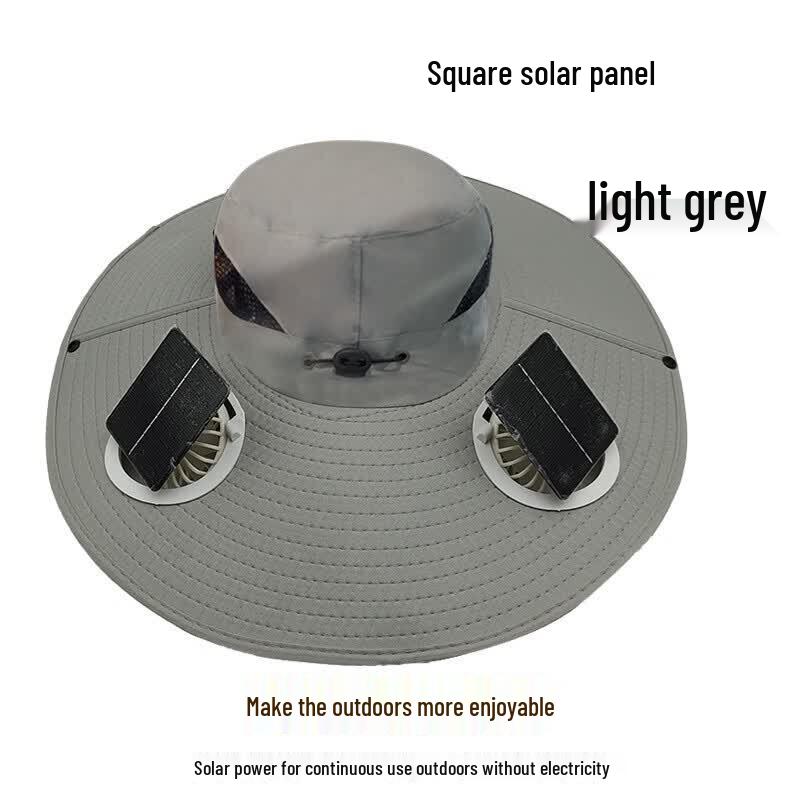 Ronglv Solar Fan Cooling Bucket Hat
