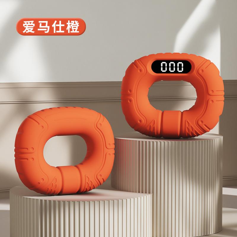 Smart Silicone Grip Exercises Finger Strength Connect Bluetooth Counting Flip Video Grip Ring оранжевый