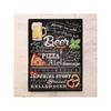 Beer and Snacks Tin Sign 20x30cm, Vintage Pub Wall Art Decor