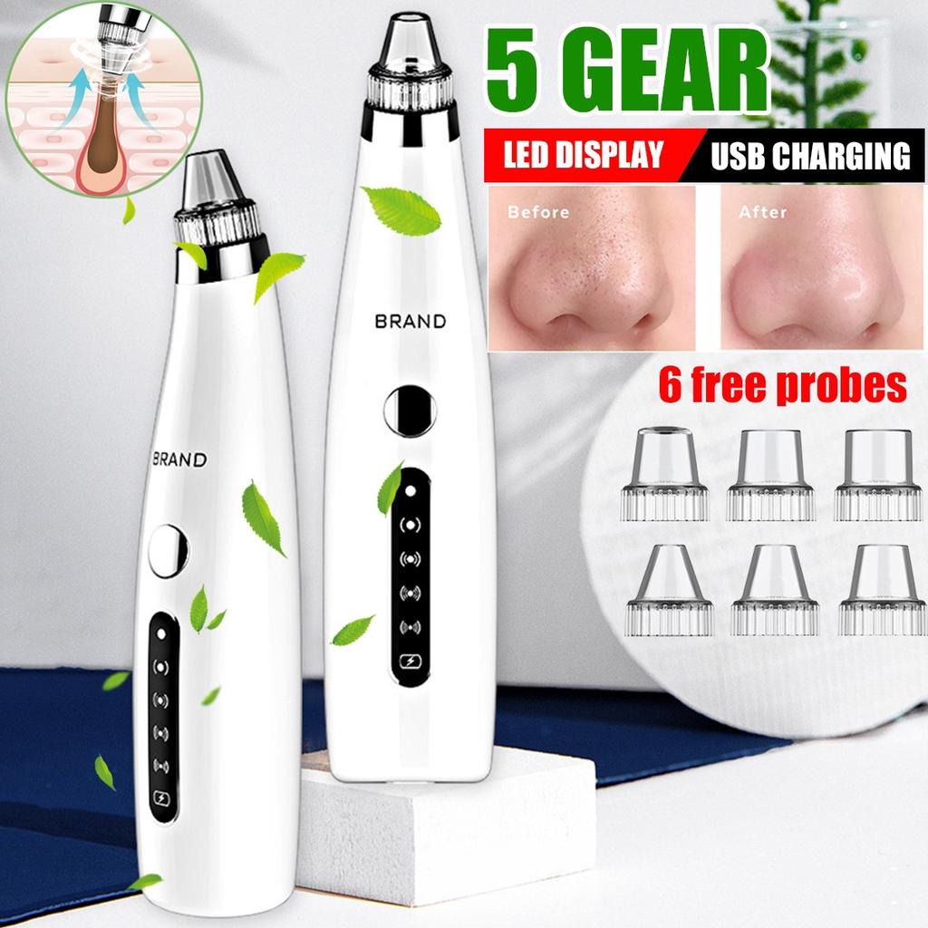 Buy 5 Levels 6 Probes Led Display Electric Blackhead Remover Pore Cleaner Vacuum Suction For Different Skin Usb Charging At Affordable Prices Free Shipping Real Reviews With Photos Joom