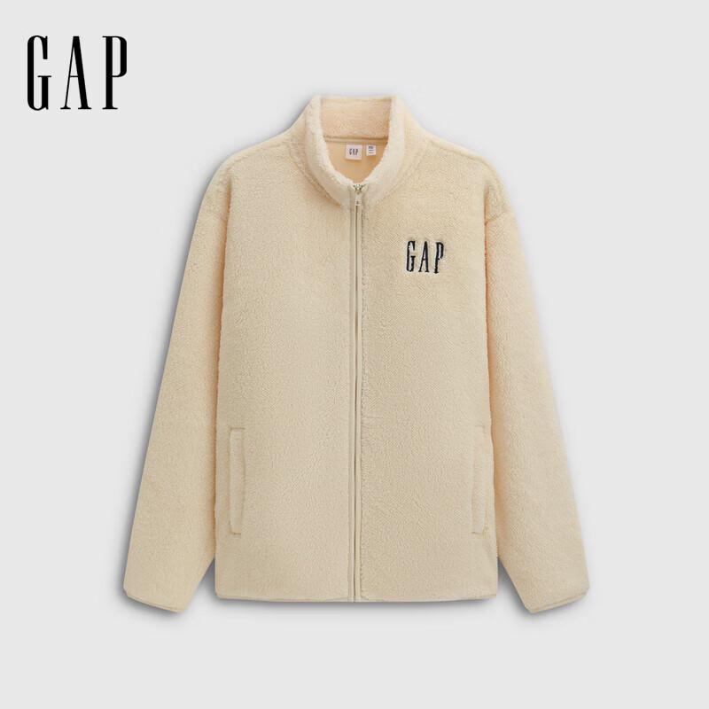 

GAP Unisex Relaxed Fit Logo Plush Full-Zip Stand Collar Sweatshirt 3XL