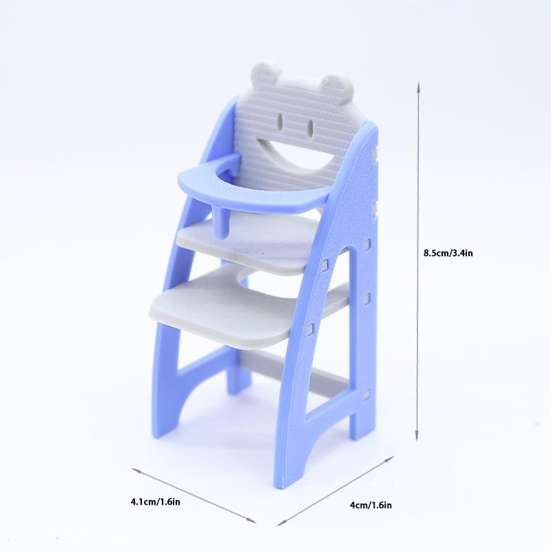 

1/12 Кукольный домик Симуляция Детский обеденный стул Модель Кукольный домик Миниатюрная Гостиная Мебель Украшение Дети Притворяются Играть Игрушки