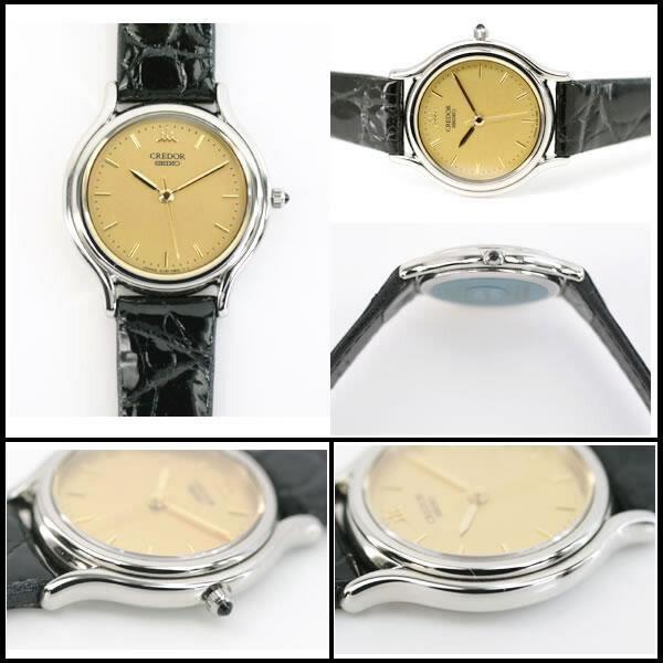 Iko Pawn SEIKO Credor Item Signo GSAS051 Crocodile Leather Strap Ladies Perfect RY7664 Shop /Stored