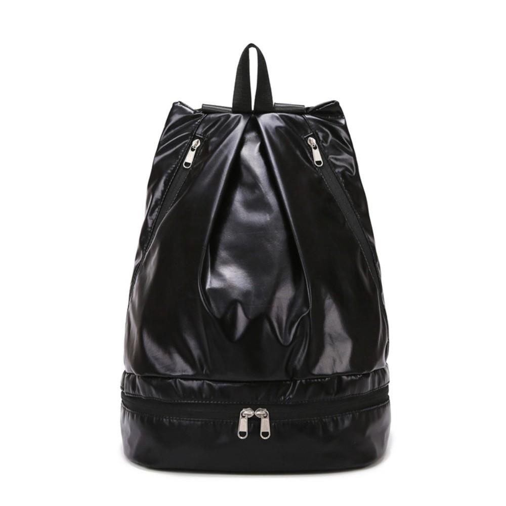 

Wet and Dry Separation Sports Backpack with Shoe Compartment Swimming Bag Gym Fitness Bag Sports чёрный