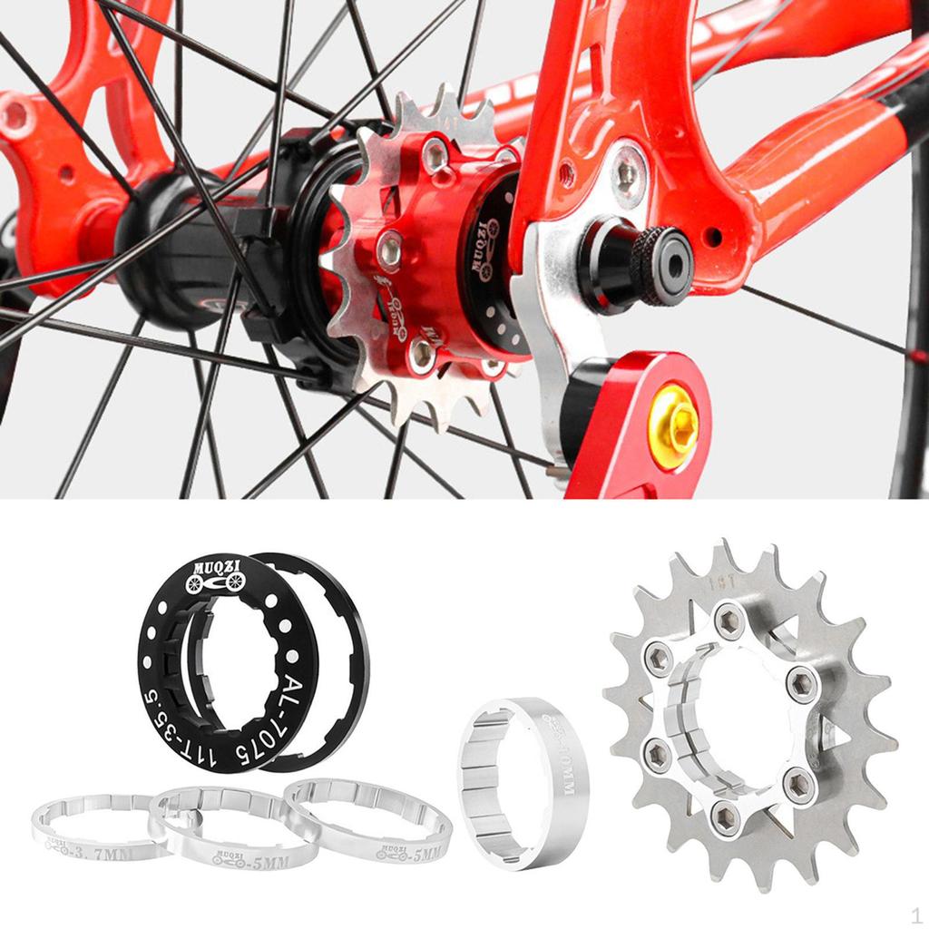 18 Set Aluminum Alloy Sprocket Adapter, Freewheel Component, Hub Refit Parts