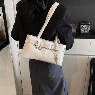 Niche High-texture Commuter Spice Girl Locomotive Bag 2025 Spring New Retro Versatile Underarm Bag Shoulder Handbag