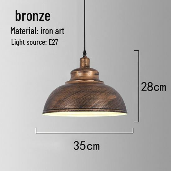 Retro Industrial Wrought Iron Pendant Lamp - Minimalist Style for Bars, Hotels, and Restaurants