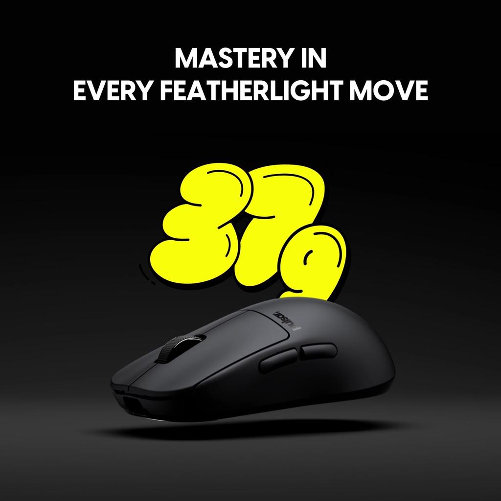 Pulsar Gaming Gears X2H CrazyLight Wireless Gaming 32000 Optical Swith Flagship Sensor Mouse, Ultra-Lightweight, 37g, 1ms, DPI, XS-1