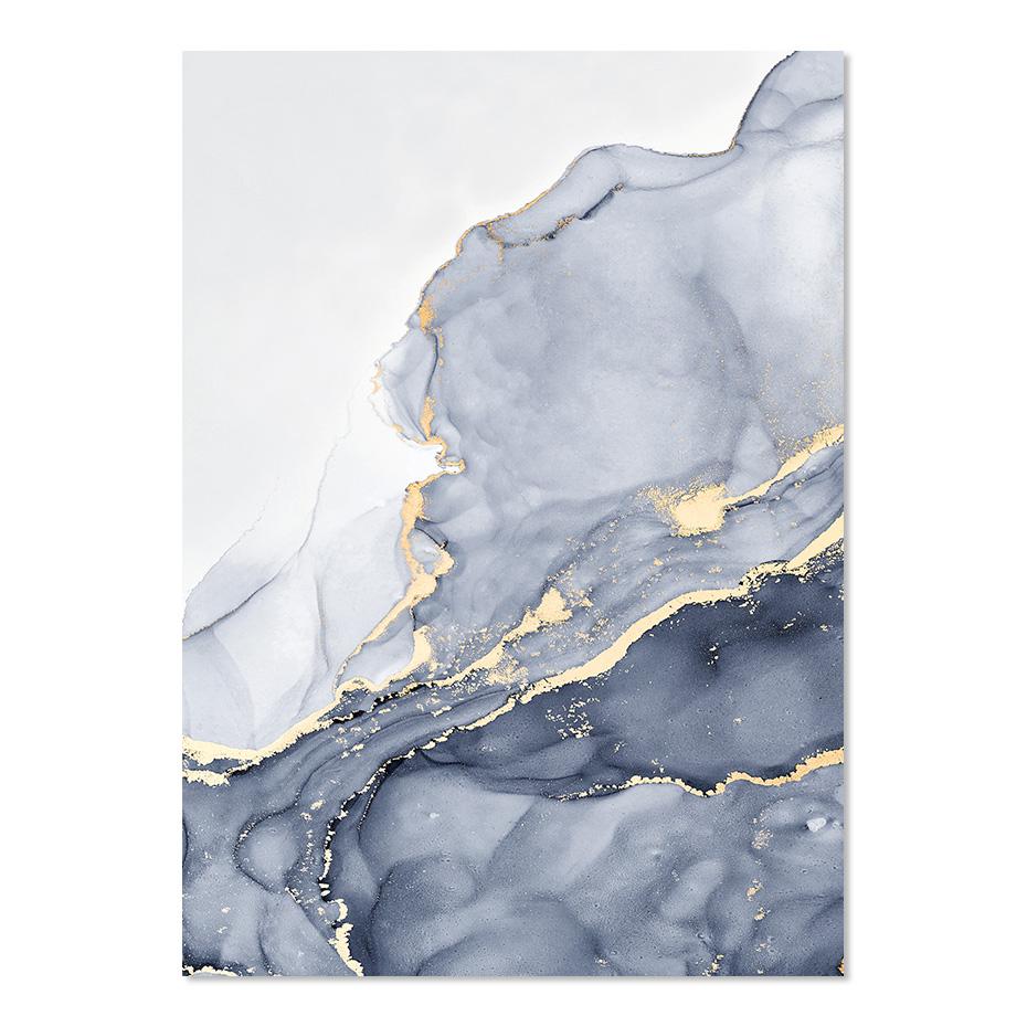 

Современные золотые и синие мраморные настенные художественные постеры абстрактные картины на холсте принты фотографии интерьер гостиной украшение дома 21x30cm No Framed