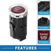 Push Button Starter Switch No.35881T5HH41 Engine Start Stop Switch Button for Honda Fit 2015 2016 2017 2018 Silver Tone