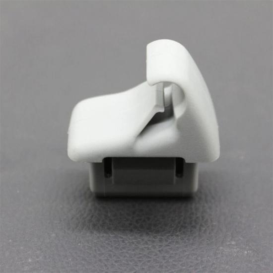 2Pcs Car Sun Visor Holder Clip Grey For Mitsubishi Lancer Outlander Sport ASX