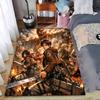 Anime Warrior Designed Floor Mat, Suitable As a Non-slip Mat for the Living Room or Bedroom Sofa