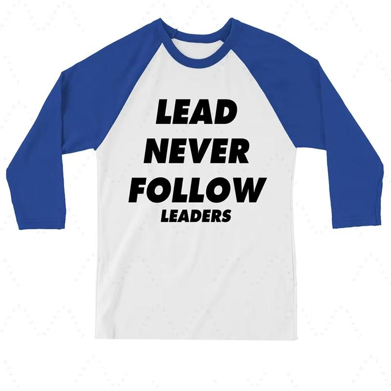 Leaders 3D Printed Unisex Casual T-shirt Harajuku Street Round Neck Long Sleeve Men's Tee
