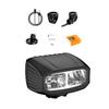 Shockproofed Bike Front Light High Capacity Battery Charging Bicycles Headlight for Low Light Trail Night Cycling