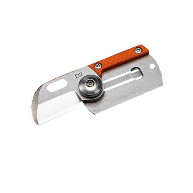 D2 Blade Mini Pocket Knife Outdoor Survival EDC Tools Keychain Pendant Folding Knife Foldable Multi Tools Hiking Camping Gears