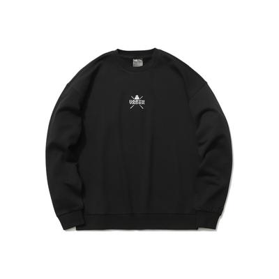 Bluza męska Li Ning X Star Wars o luźnym kroju z okrągłym dekoltem, czarna AWDR285-2