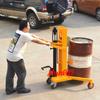 450KG Load Wide-Leg Hydraulic Oil Drum Cart with Weighing Pallet DTF450