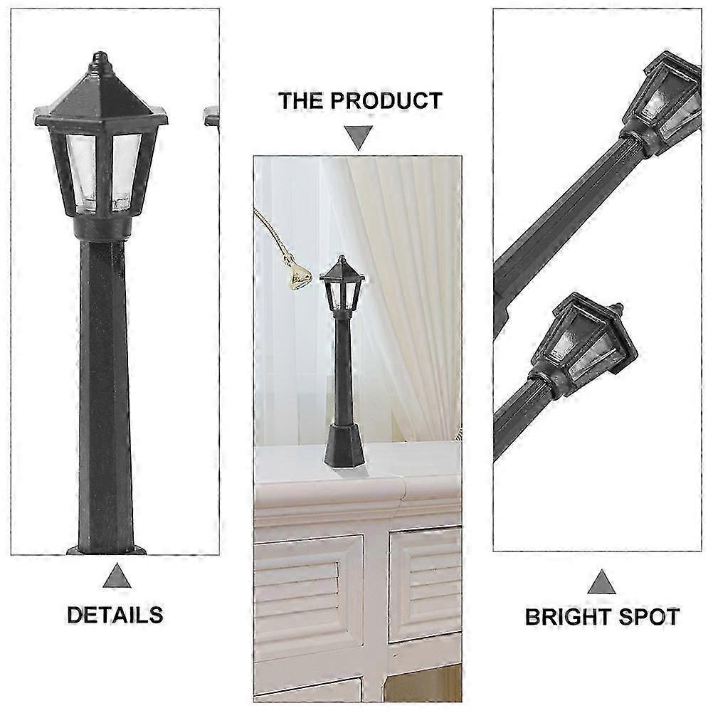 Mini Street Light Plastic Post Lamp for Decoration 96Pcs Pack