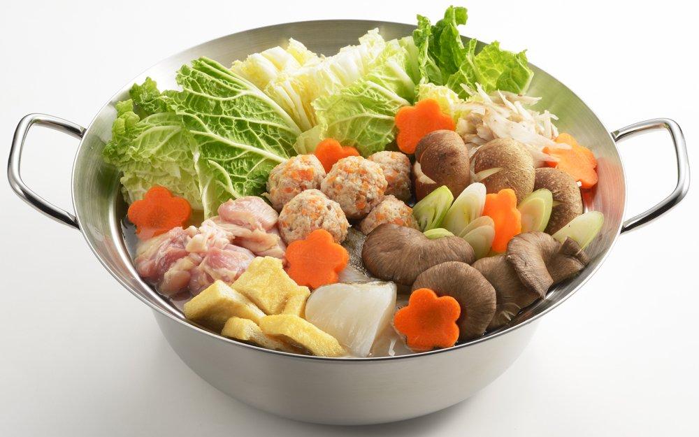 Yoshikawa Chanko Stainless Umaisaisai Simple Induction and Direct Heat Made In SJ2198 Pot, 28cm, Steel, 5.9L (5900ml), Tabletop, (Beautiful