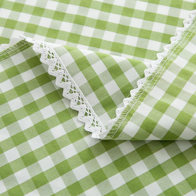 Ins Style Waterproof Wash-Free Plaid Tablecloth for Coffee and Dining Tables