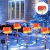 Christmas Outdoor Lawn Light Candy Cane Lights Decorations Waterproof Holiday Ambiance Light Snowman Pathway Lamp for Lawn Yard