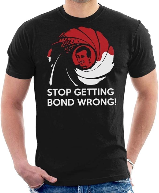 Alan Partridge Stop Getting Bond Wrong Men s T Shirt 3XL чёрный