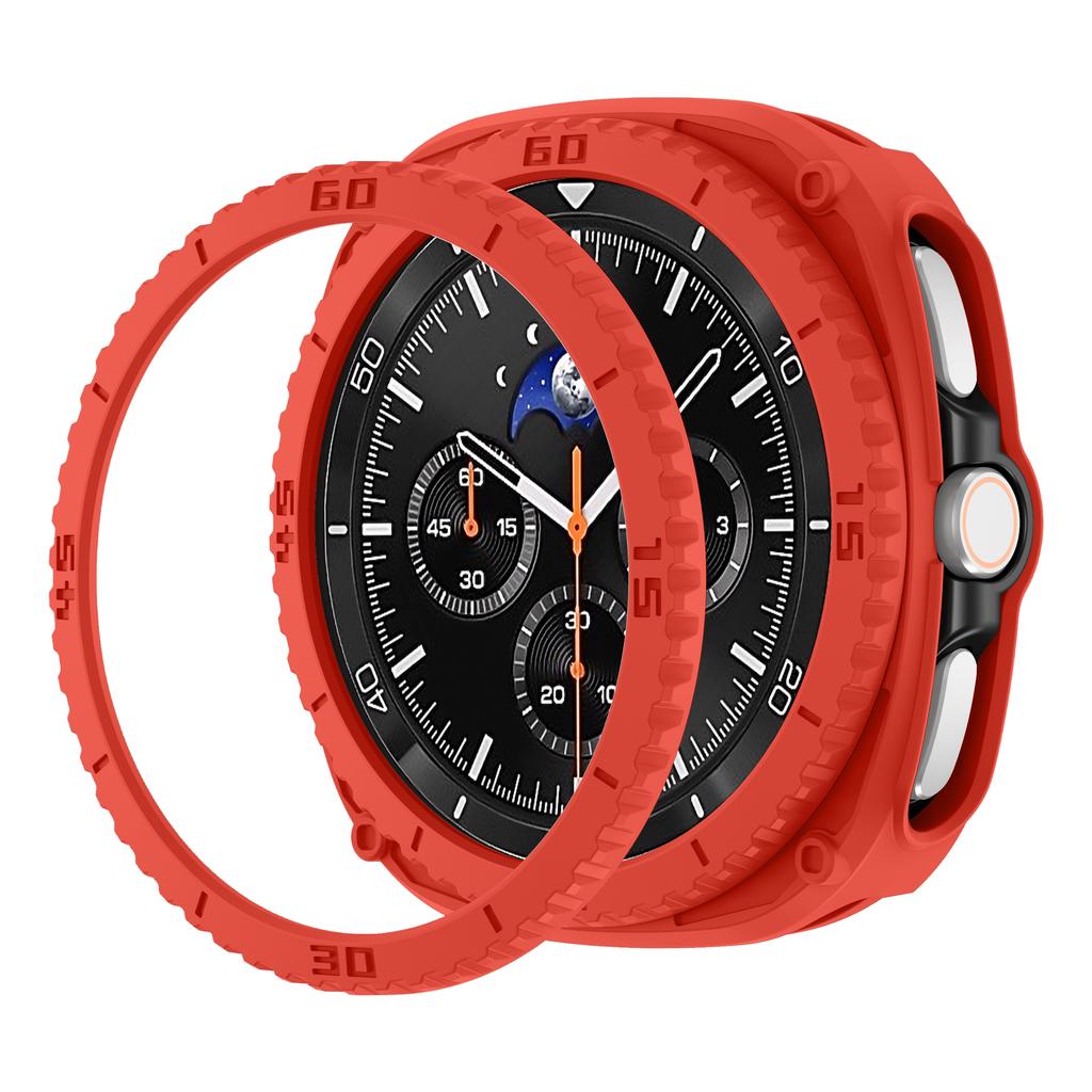 PC-Gehäuse+Schutzring für Samsung Galaxy Watch 8 Classic 46mm Zubehör Hohl-Stoßfänger für Galaxy Watch 8 Classic Hülle