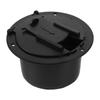1 Set Black Round Electrical Access Hatch For Rvs Yachts Management Waterproof Storage Durable Plastic Cable Passthrough Hole Rv
