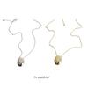 Water Drop Pendant Necklace for Women Titanium Steel Clavicle Chain Waterproof Choker Aesthetic Collar Jewelry Gift