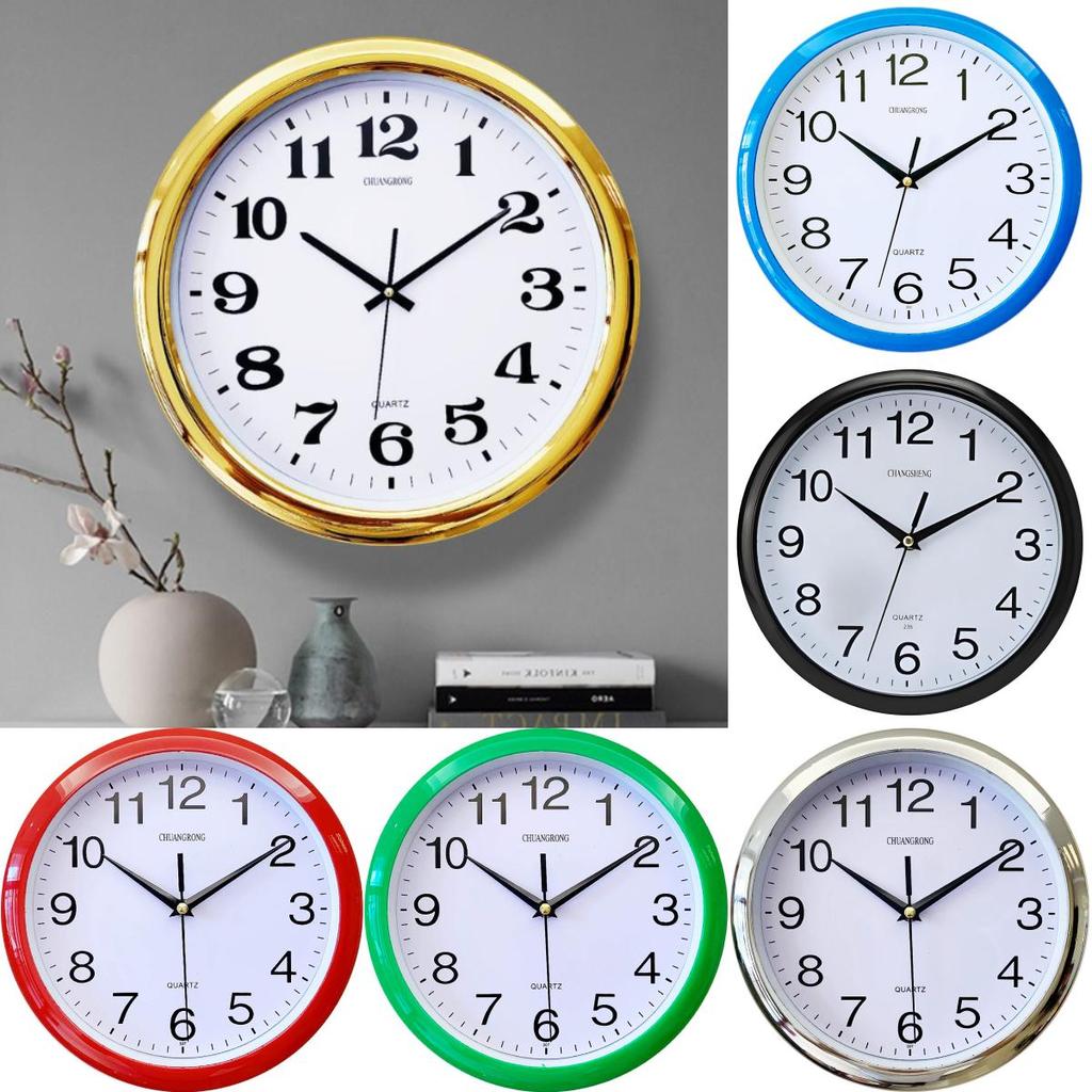 Vintage Round Quartz Kitchen Wall Clock Modern Home Bedroom Retro Tool Time