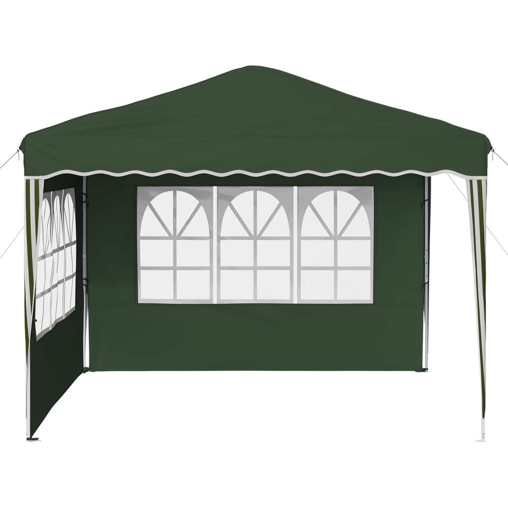 Pop Up Party Tent 288 X 288 X 245 Cm Green Oxford Fabric