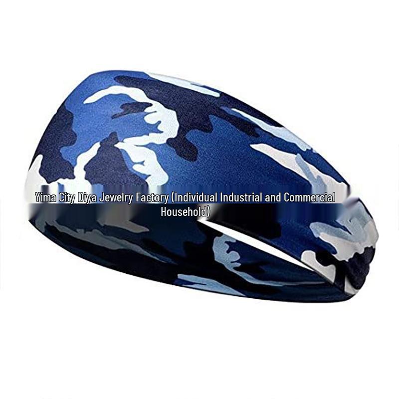 European & American Sweat-Wicking Antiperspirant Running Headband - Women's Sports Sweat-Absorbing Headscarf