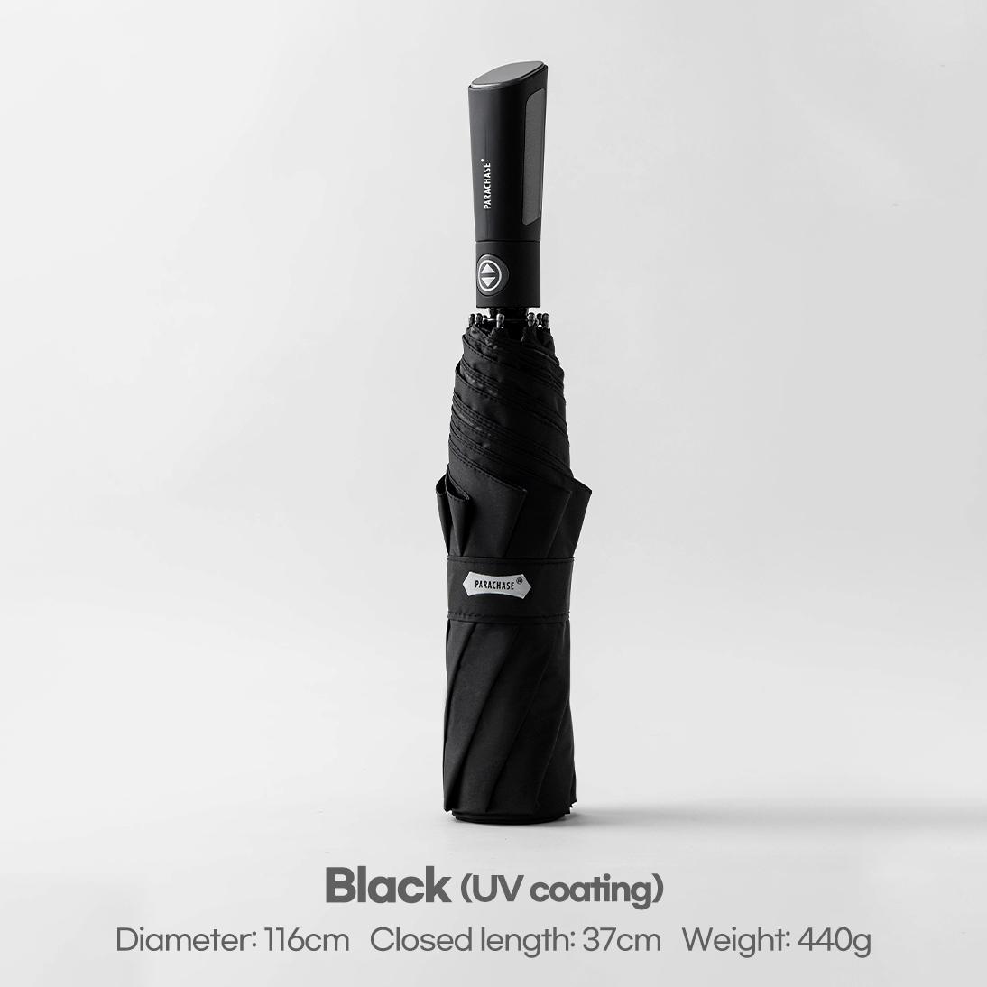 

PARACHASE большой автоматический зонт для мужчин ветрозащитный складной зонт от солнца роскошный зонтик от дождя для гольфа зонты с оттенком Бесплатная доставка чёрный