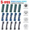 5-1PCS DDR3 DDR4 Laptop To Desktop Memory Adapter Card SO-DIMM To PC DIMM Card Connector Card Memory Stick RAM Connector Adapter