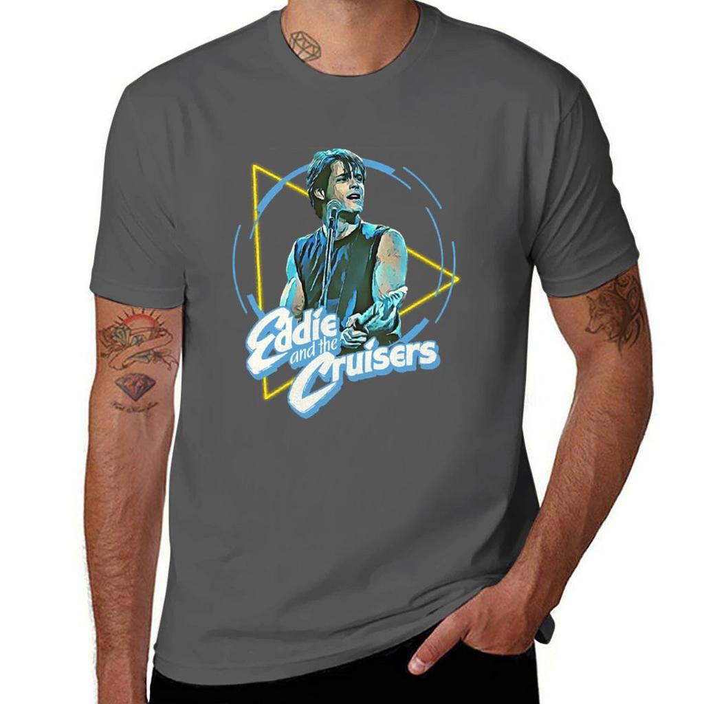 Eddie And The Cruisers Eddie Lives Tshirt Street Art Print Tee Shirt