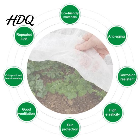 Garden Landscape Winter Warmer Floating Row Cover for Plants Frost Protection Blanket Breathable Non-woven Tear Resistant Blanket Fabric Plant