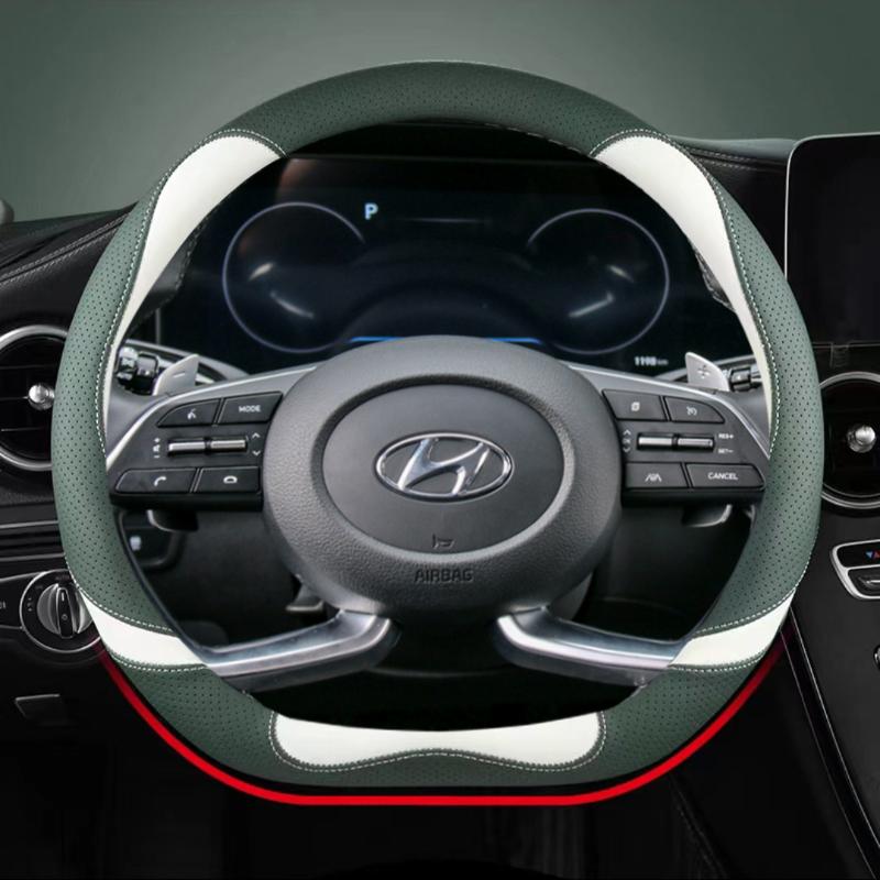 

Кожаный чехол из микрофибры D-образной формы на руль автомобиля для Hyundai Creta II 2022 2023, автоаксессуары