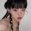 Vintage Oval Metal Glasses Women Girls Y2K Small Decorative Eyeglasses Anti Blue Light  Presbyopic Clear Glass Reading Eyewear