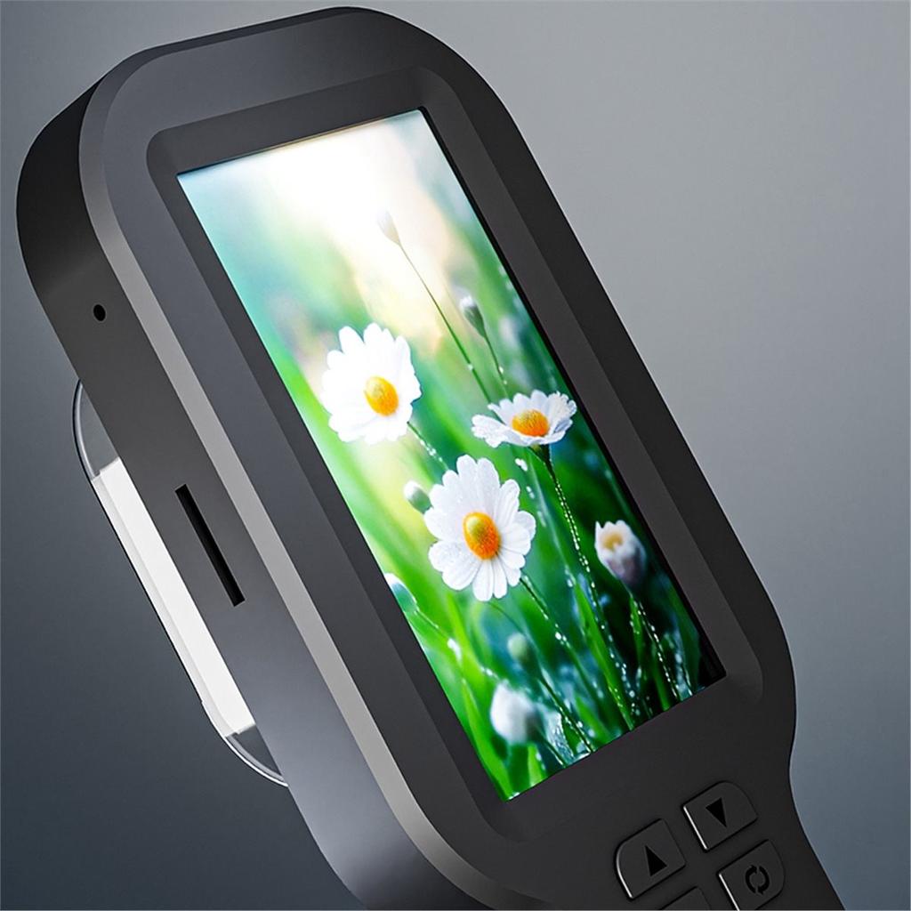 BHBL Handheld Digital Magnifier Microscope 500X Zoom 1200mah Electronic Magnifying Glass with 3 Inch IPS Screen Black