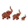 3 st Elefantfigurer Livliga Utsökta Detaljer Elefant Harts Ornament för Hem Kontor Kaféer